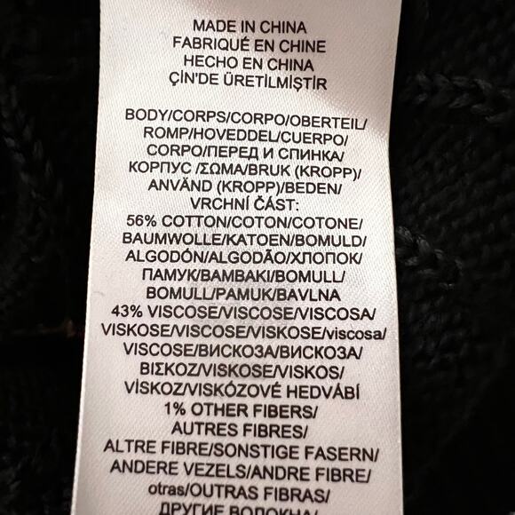 Lauren Ralph Lauren Metallic Stripe Cable Knit Sweater 2X Black Boatneck NWT - Picture 9 of 10